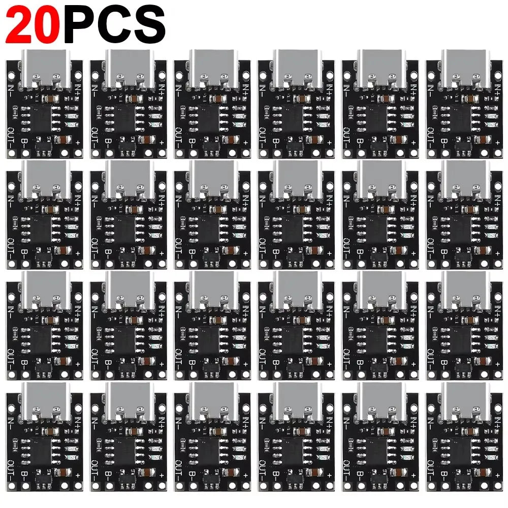 1/10/20PCS 3.7V Lithium Battery Charging Board with Protection Type-C USB C Li-ion Battery Charging Board Over Charging Module