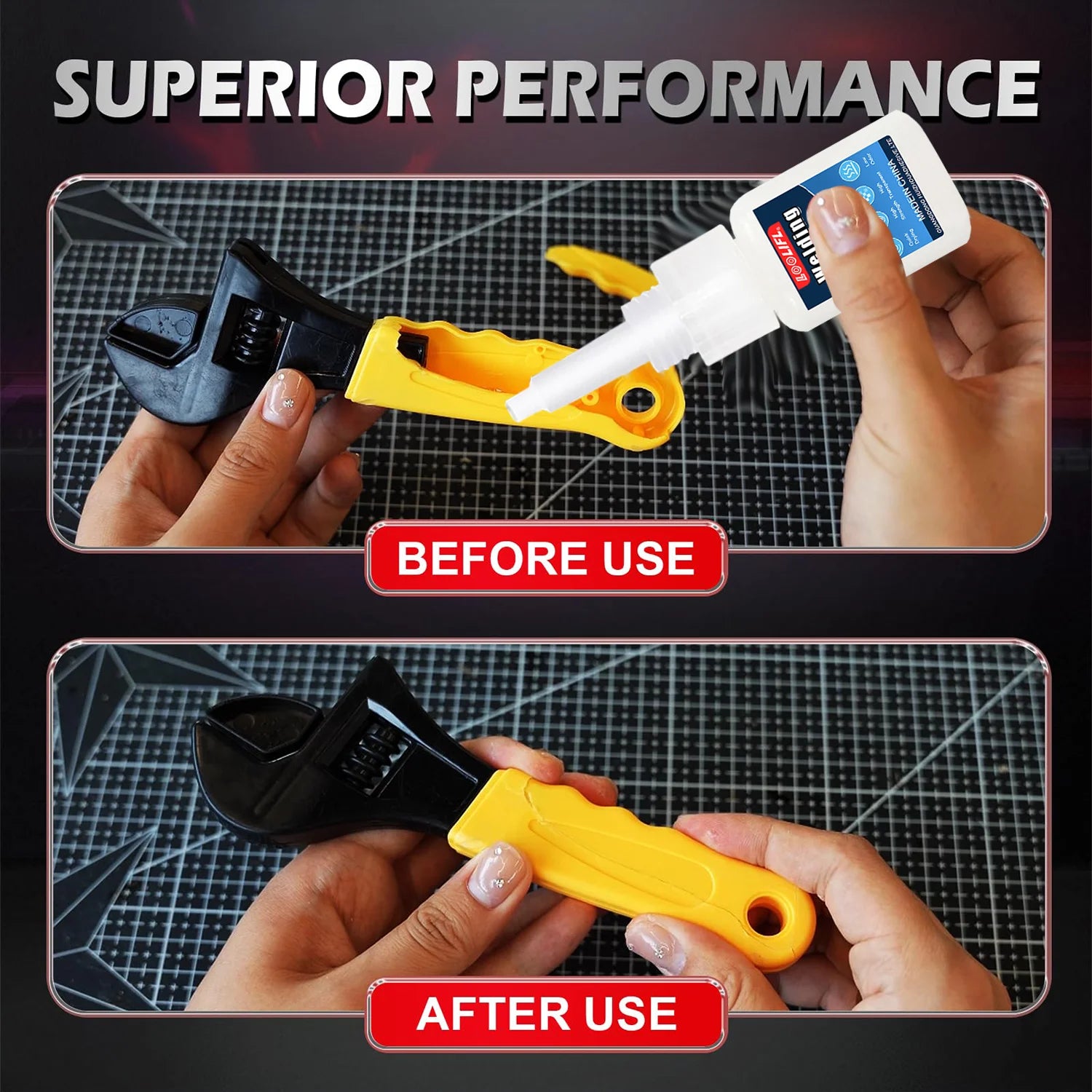 Universal Super Glue Extra Strong Adhesive Quick Drying Cyanoacrylate for Metal Plastic Wood Bonding Ceramic Liquid Glue Tool