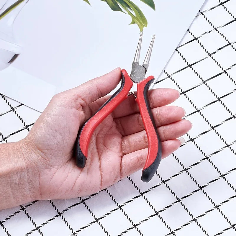 1pc Carbon Steel Jewelry Pliers for Jewelry Making Supplies Round Nose Pliers Ferronickel 126mm
