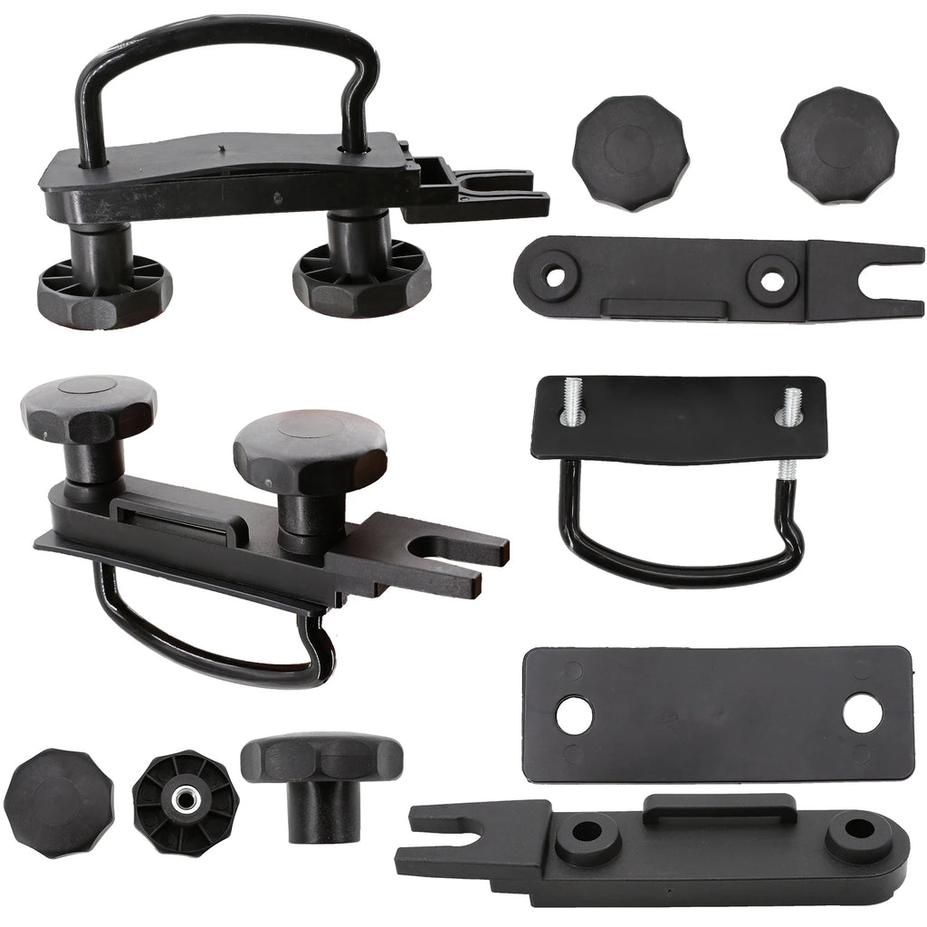 4 Set Universal Car U-Bolts Roof Box Mount Kit Metal Clamps Van Luggage Rack Accessories Secure Fitting Easy Installation