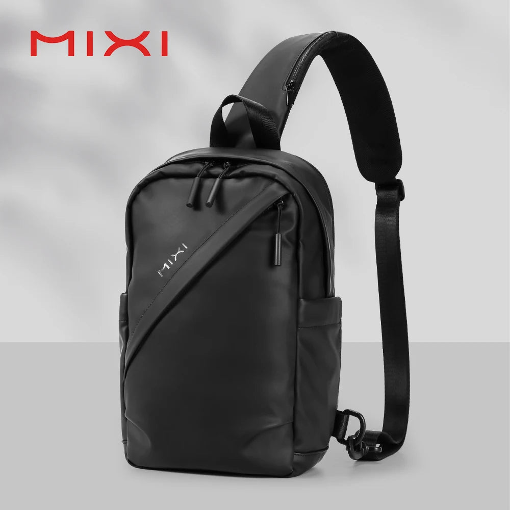 Mixi 11Inch Chest Bag Men One Shoulder Backpack Waterproof MultiFunctional Cycling Sports Travel Versatile Fashion M2122