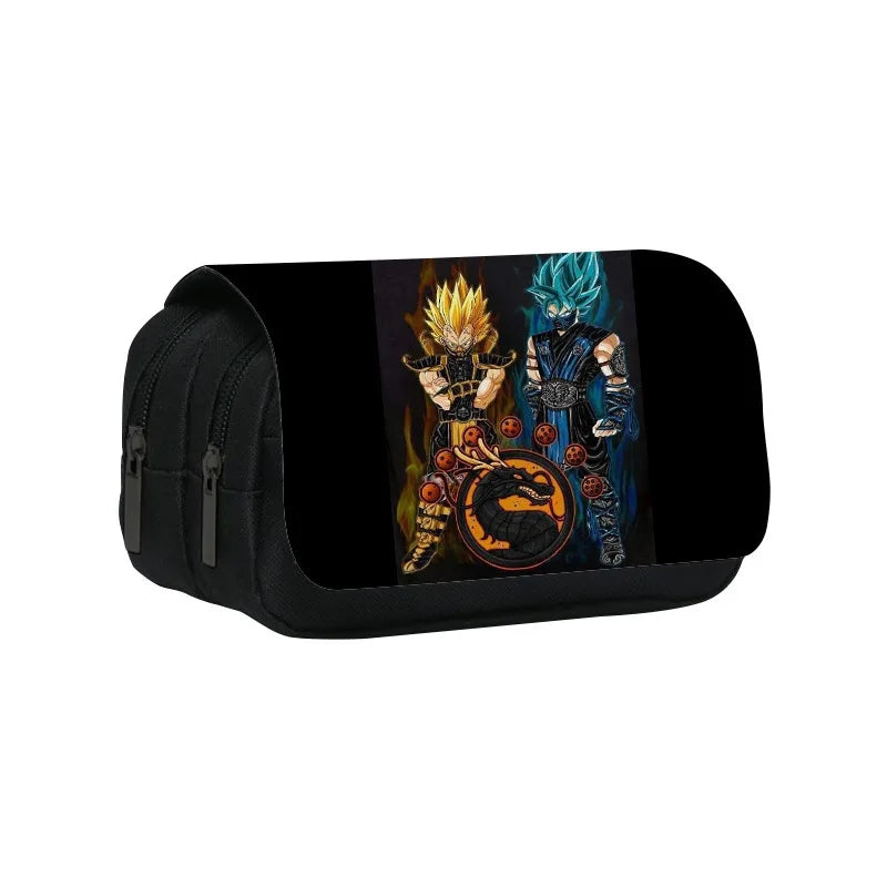 Dragon Ball Goku Anime Pencil Case Big Pencil Bags Stationery Pen Case For Boys Trousse Double Layer School Pencil Case