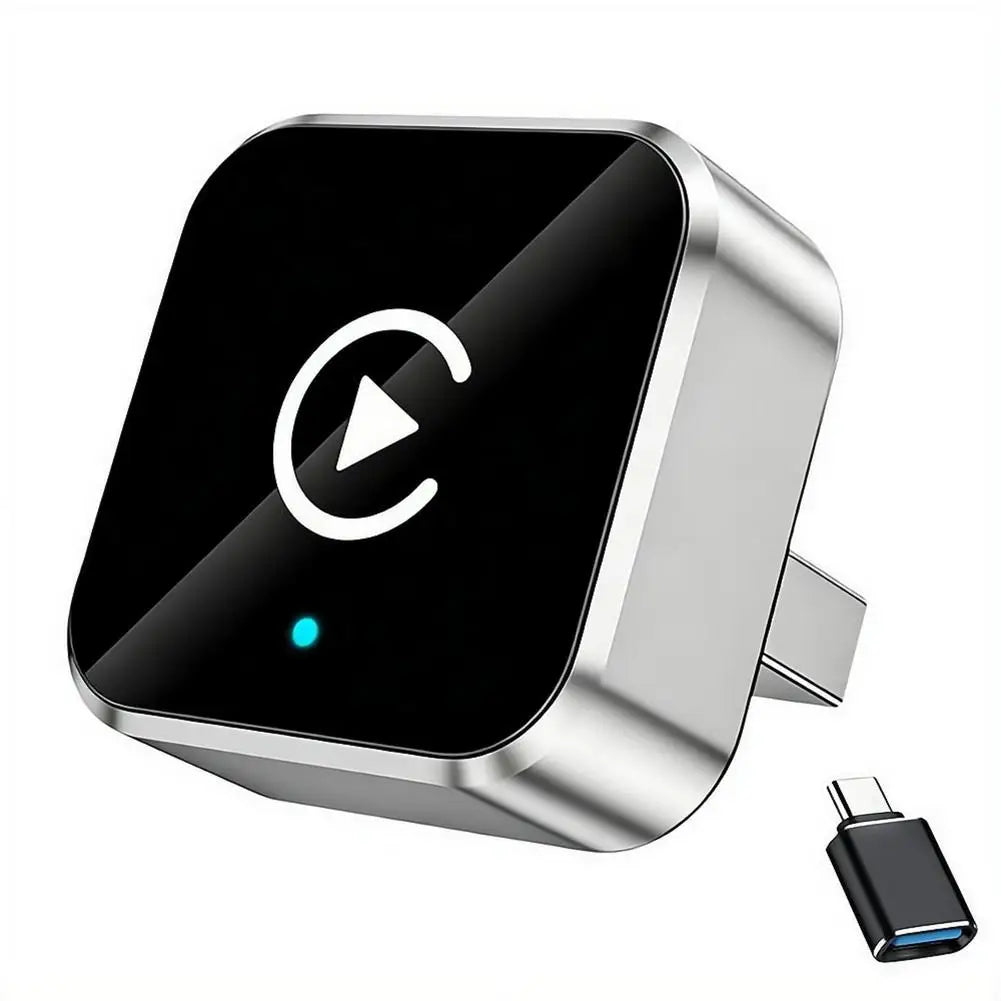 Wireless CarPlay Adapter with Bluetooth 5.0 No Lag USB Dongle Convert Wired to Wireless Auto Connect for iPhone Android 2026