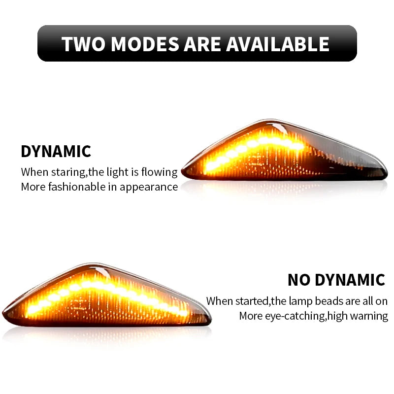 2PCS Canbus For BMW X3 F25 2007-2019 X5 E70 2007-2013 X6 E71 E72 2007-2014 LED Turn Signal Side Marker Lights Car Accessories