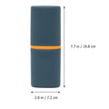 2pcs Portable Toothbrush Case Storage Box Compact Size For Home Travel Use Round Corner Premium Material Washing Cup Container