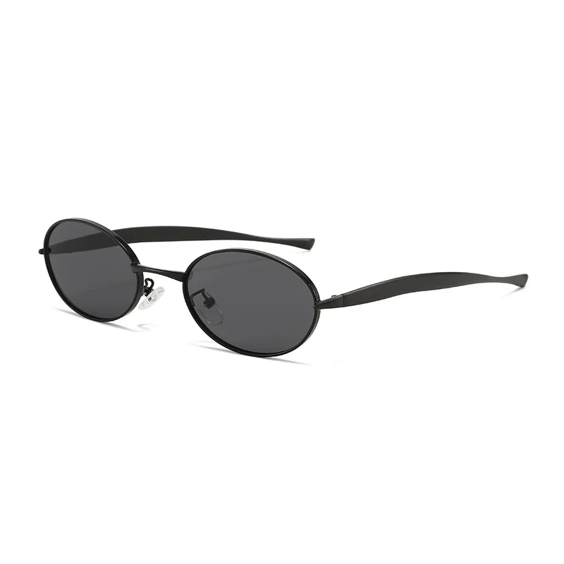 Hiking 1/3pcs New Small Oval Anti Light Glasses 2025 Women Y2K Metal Frame Luxury Brand Shades Fashion Punk Popular Eyewear