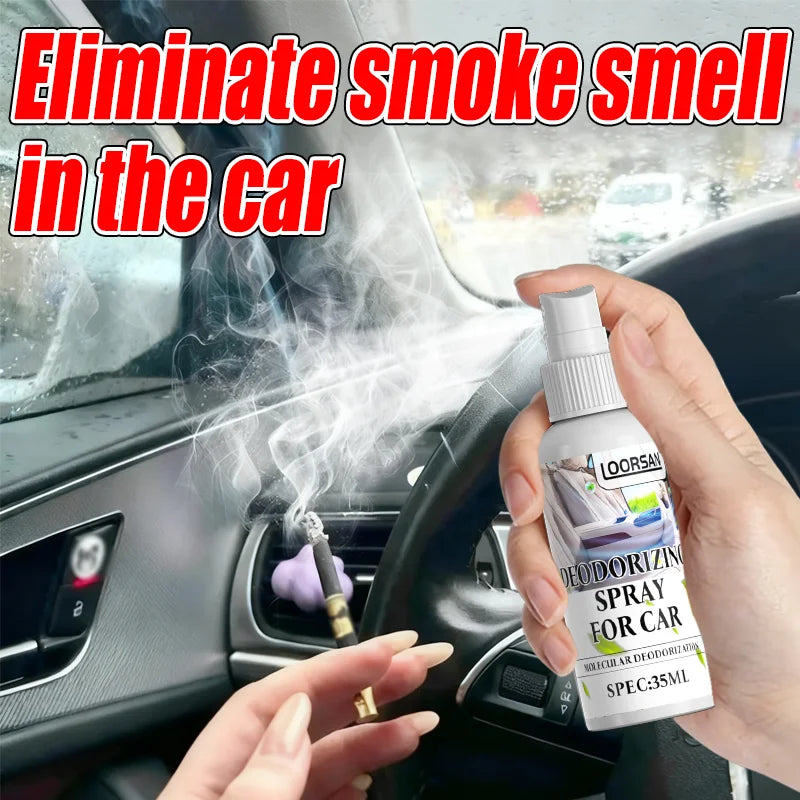LOORSAN Car AC Deodorizer Spray - Molecular Deodorization to Instantly Remove Smoke & Vent Odors, Refresh Vehicle Air