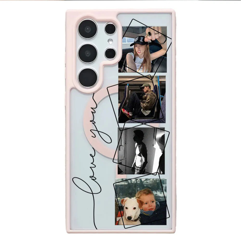 Personalized Custom Photo Magnetic Phone Case For Samsung Galaxy S26 S25 S24 S23 S22 S21 Ultra Plus Edge S20 FE Clear DIY Cover
