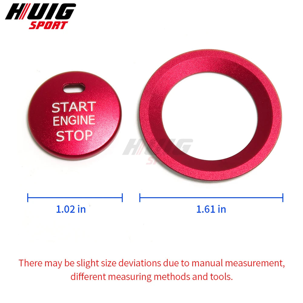 For Hyundai Elantra AD/Avante Car Interior Engine Start Stop Button Push Ring Cover Trim 2017-2020 For Hyundai I30 2017-2022