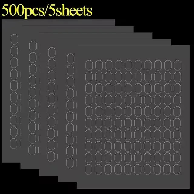 100-2000PCS Clear Gel Glue Pads Double-sided Adhesive Dots Removable Sticky Patch No Trace Wall Hanging Crafts Poster Dolls Glue
