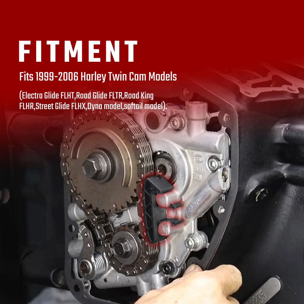 Timing Cam Chain Guide Tensioner for Harley 1999-2006 Twin Cam Dyna Softail Street Glide Electra Glide Road Glide Road King
