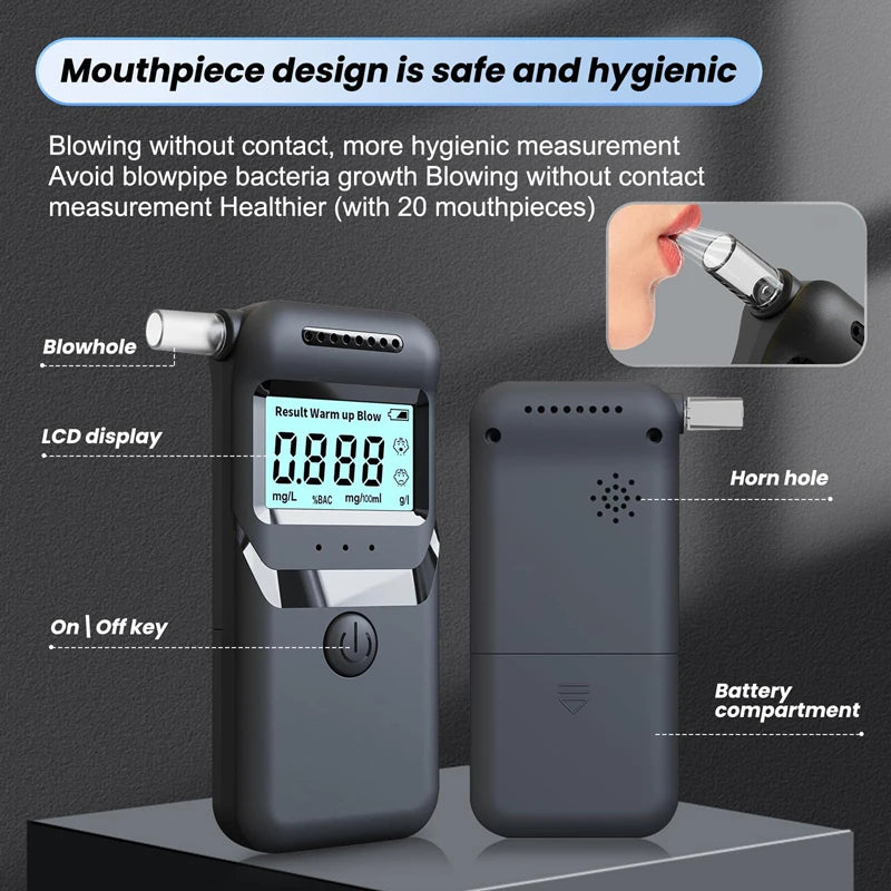 Alcohol Testing Instrument Professional Level Precise Alcohol Testing Instrument With Lcd Digital Display Testing Equipment 2025