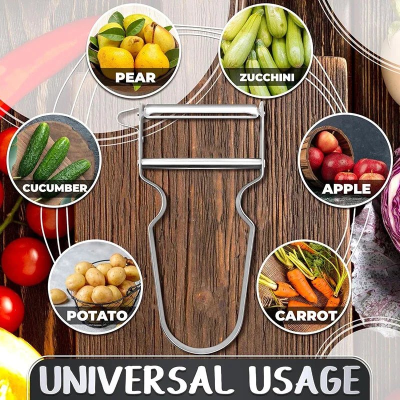 Manual Vegetables Peeler Stainless Steel Multifunctional Potatoes Cutter Slicer Grater Fruit Peeling Knife Novel Kitchen Gadgets