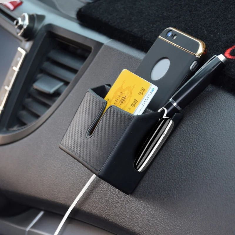 1PC Car Interior Seat Organiser Adhesive Multifunctional Holder Car Storage Organiser Mobile Phone Box Large Small Crevice Box