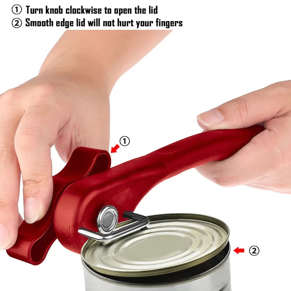 NEW Lid Opener Can Opener Narzędzia Kuchenne I Gadżety Stainless Steel Safety Side Cut Manual Can Tin Кaстет Для Самообороны