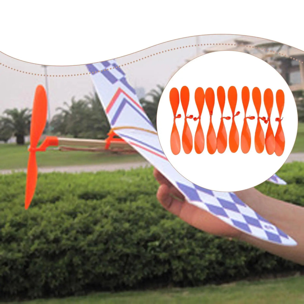10 Pieces RC Airplane Propellers Easy to Install, Replace, Premium, Portable Accessories Model Plane Propellers Durability