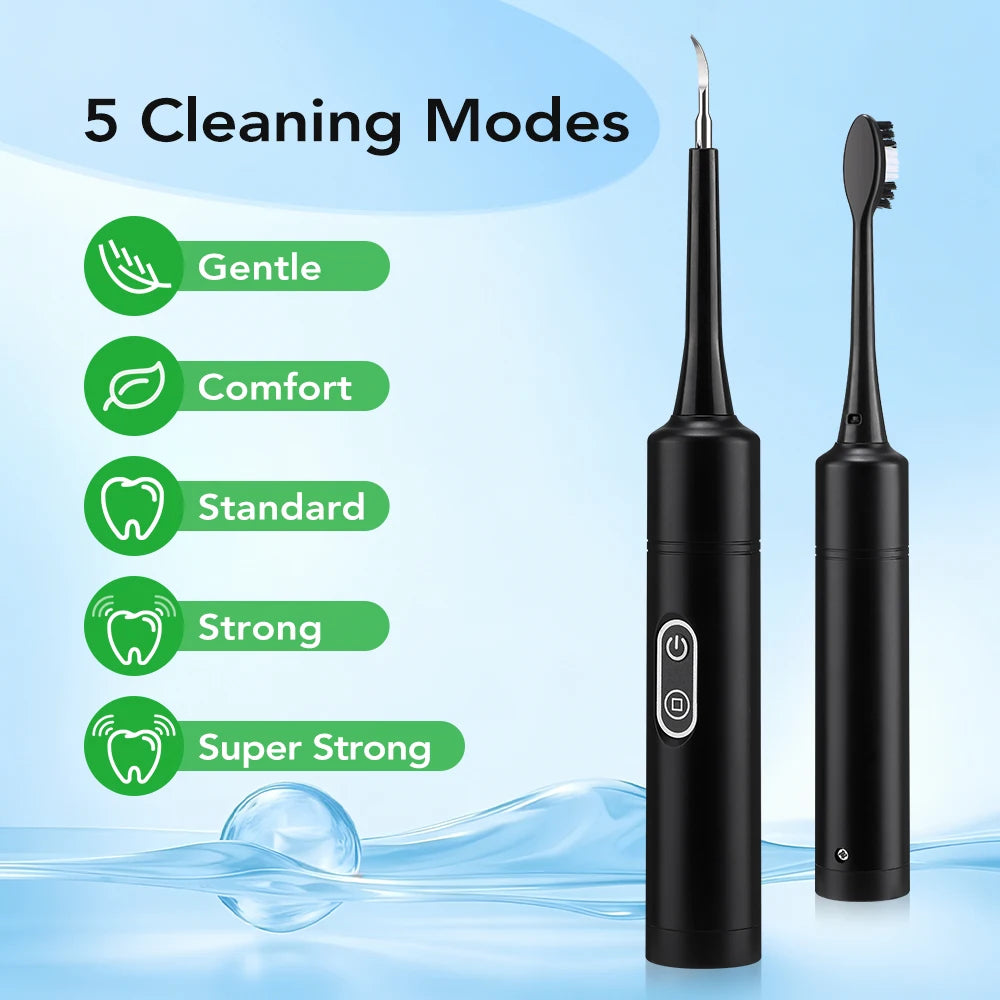 Electric Tooth Cleaner Dental Scaler Calculus Remover Sonic Vibration Toothbrush Plaque Tartar Removal Teeth Whitening Cleaning