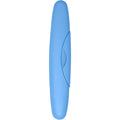 BPA-Free Recycled Plastic Toothbrush Travel Case Portable Holder for Standard Brush Light Blue Bathroom School Home Camping