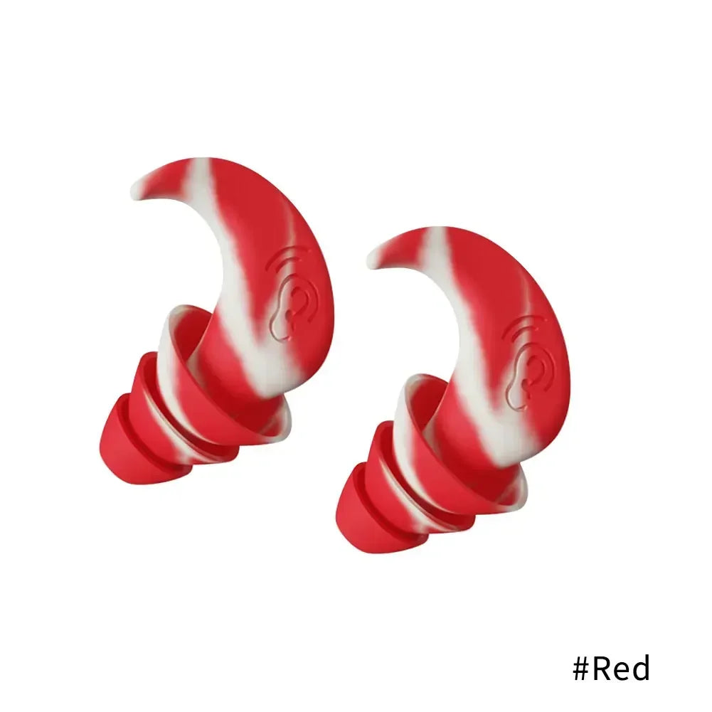 Soundproof Noise Reduction Ear Plugs Sleep Professional Silicone Waterproof Ears Earplug Anti-Noise Soft Sponge Sleeping Earplug