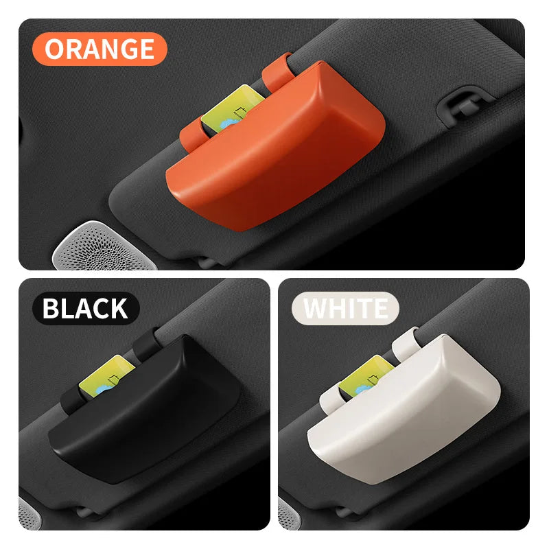 Magnetic Attraction Sun Visor Glasses Box Multi-functional Durable Auto Sunglasses Holder Auto Storage Holder Car Storage Tools