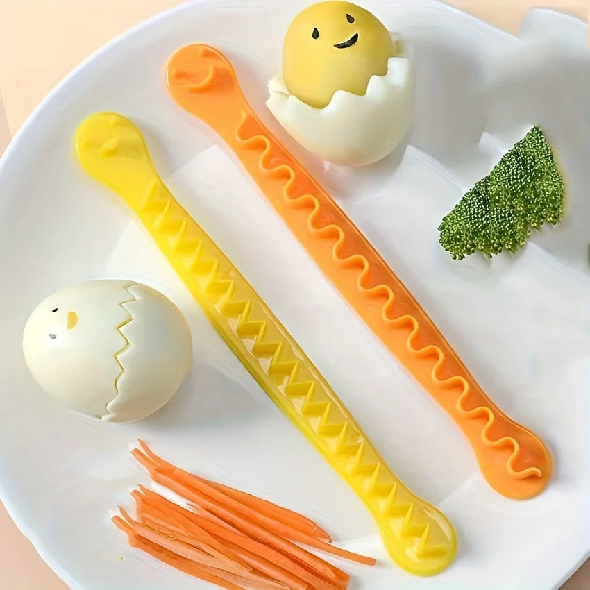 2/10pcs Carving Lace Egg Slicer Creative Egg Cutter Fancy Cooked Eggs Cutter Lace Flower Shaper Egg Tools Kitchen Accessories
