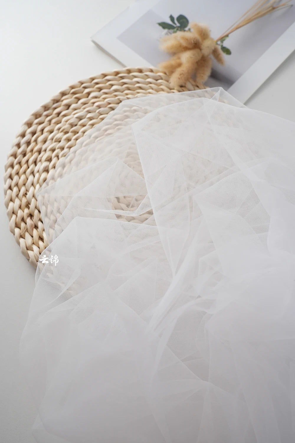 Green Transparent Tulle Fabric By The Meter for Clothing Hanfu Veil Wedding Background Diy Sewing Gauze Cloth Soft Light White