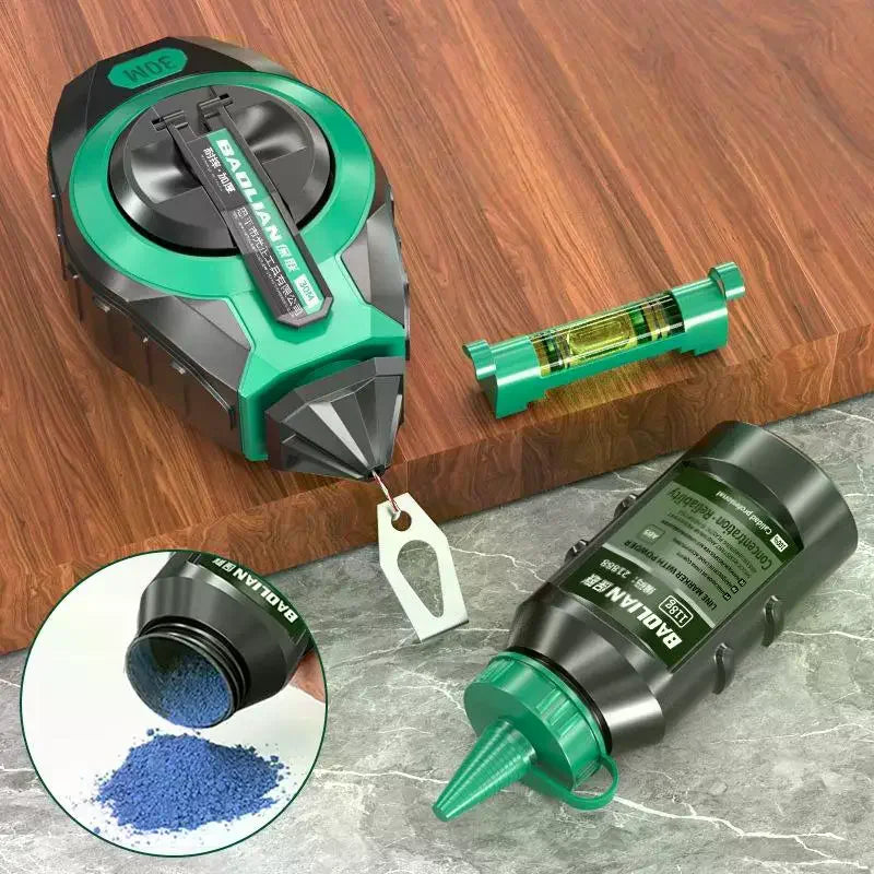 3Pcs Line Marking Tool Chalk Line Reel For Woodworking Workshop Home Renovation Enthusiasts With Quick Retraction And Fine Point