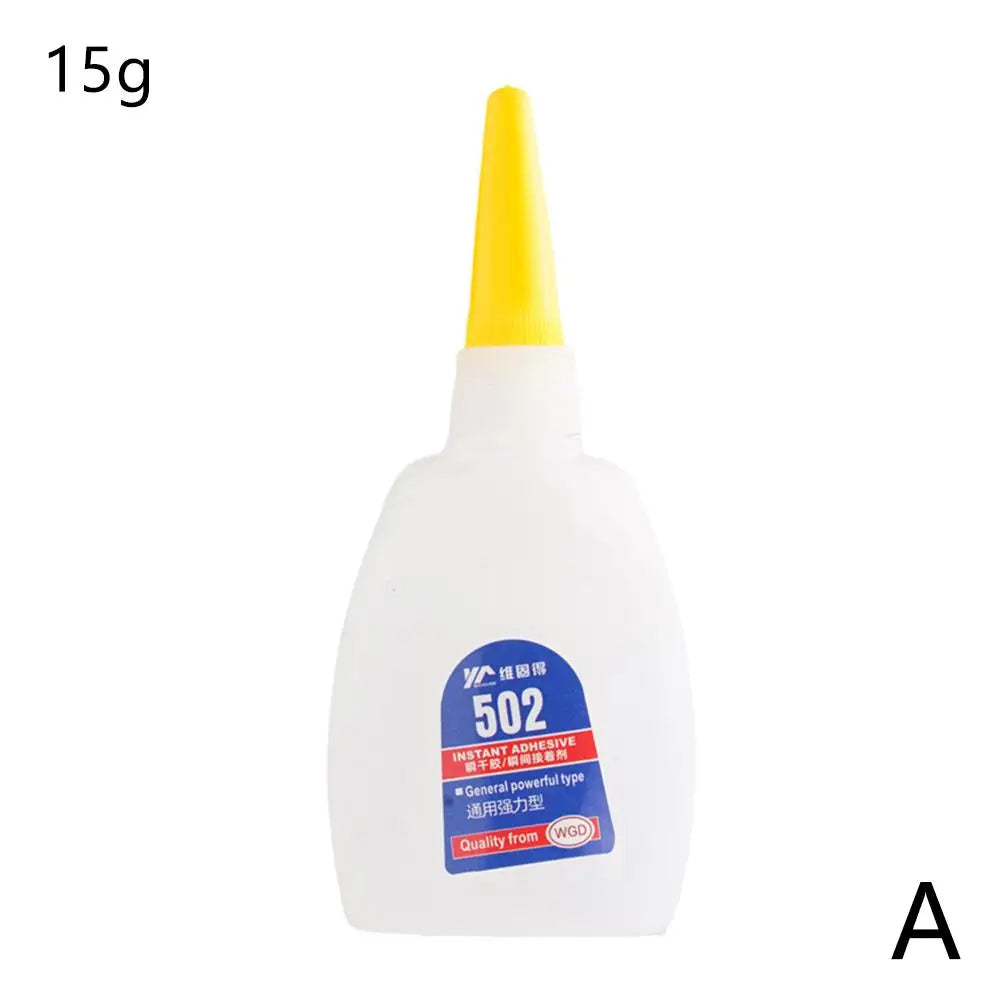 502 Super Glue Instant Quick-drying Cyanoacrylate Adhesive Leather Rubber Wood Metal Strong Liquid Glue Tool