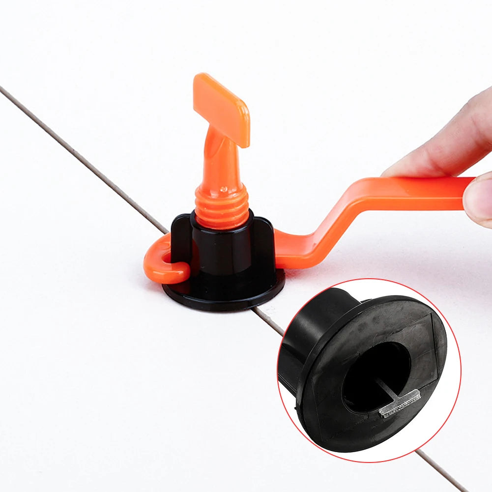 151Pcs Tile Laying Level Wedges Alignment Spacers Replaceable Needle Pin Tile Laying Leveler Spacer Locator Plier for Wall Floor