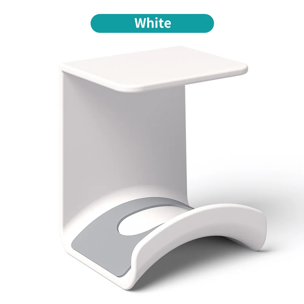 Universal Headphone Stand No Punching Plastic Wall Mount Hanger Under Desk Headset Rack Holder Support for Gaming Earphone