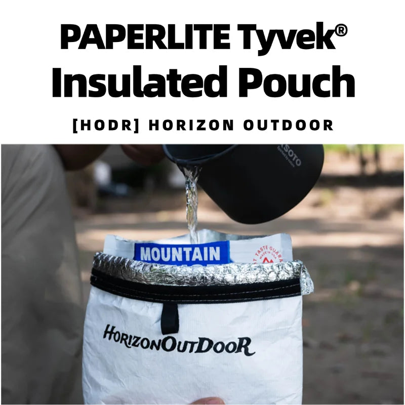 [HODR] Ultralight Thermal Pouch 20 g | Bubble-Foil Insulated Food Bag | Tyvek® Shell Insulated Pouch Small