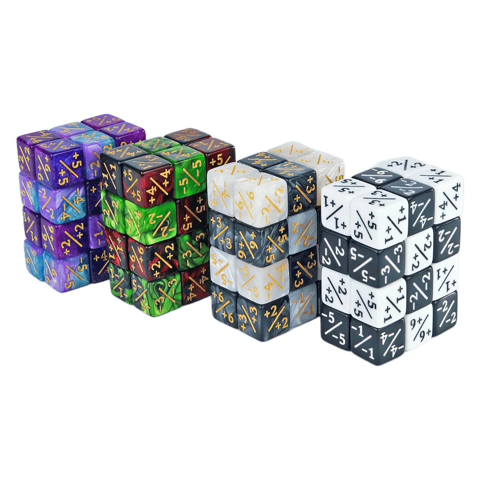10 Pieces Dice Counters Token Dice, D6 Dice Compatible with Card Game Accessories