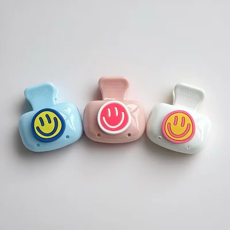 3 pieces Dopamine color scheme toothbrush storage box - A must-have toothbrush travel container for both home and travel use