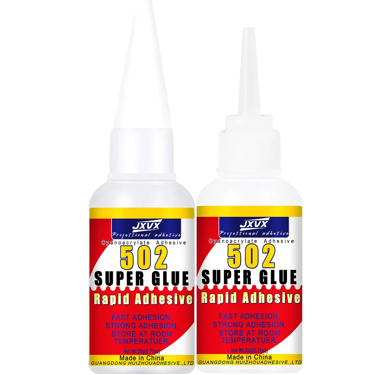 JXVX High Strength Instant 502 Super Glue Quick-Drying CA Adhesive Strong Bond For Leather Ceramic Office Supplies Glue Tool