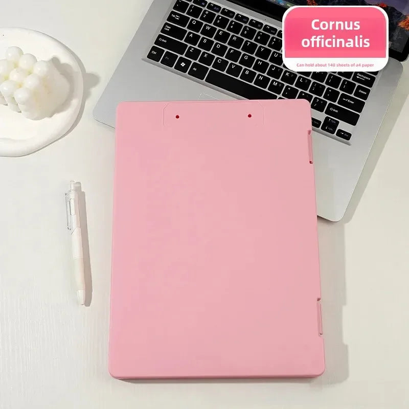 A4 Transparent File Box High Aesthetic Student Test Paper Simple Large Capacity Storage Box Writing Board Office Supplies