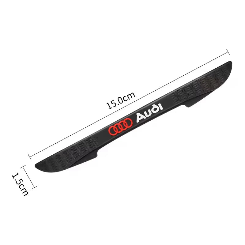 4Pcs Car Logo Anti-collision Strip Auto Door Bumper Protector For Audi Sline A4 A3 A6 TT S4 S5 S6 A1 A2 A5 A7 A8 Q1 Q2 Q3 Q4 Q5