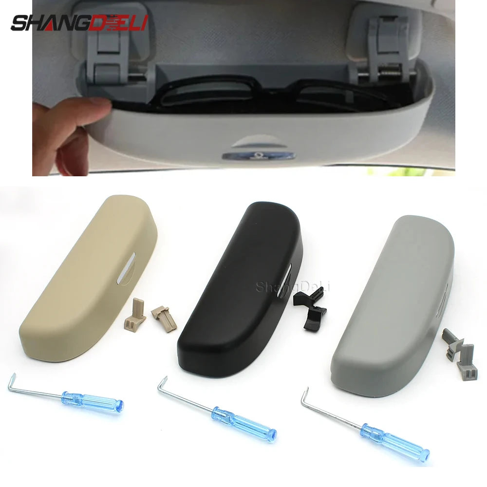 1PC Car Glasses Case Sun Glasses Holder Sunglasses Box for BMW 1 3 5 Series X1 X3 F25 X5 F10 F11 F18 F80 F20 F21 F32 F33 F35 F48