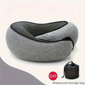 Comfortable Memory Foam Travel Neck Pillow with Breathable Cover Machine Washable Ideal for Airplane Office School Car and Home