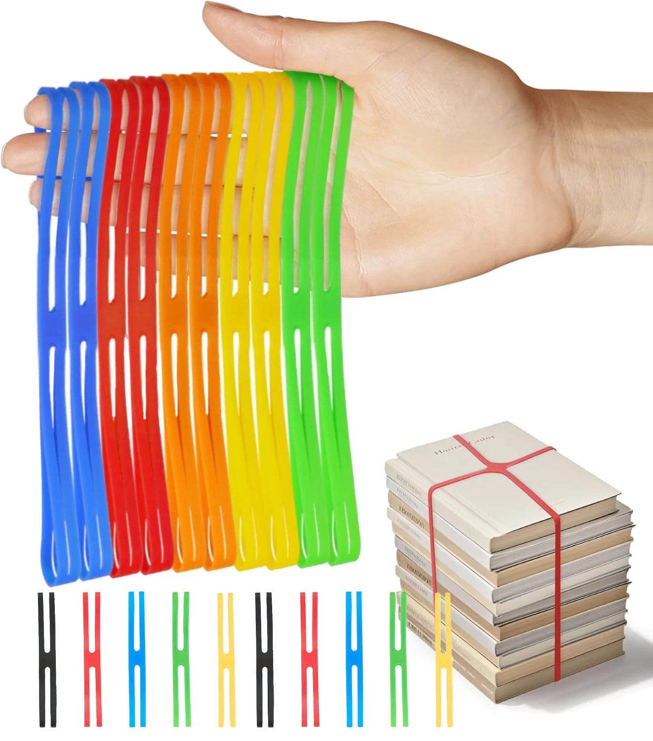 Outdoor Camping Tableware Storage H-shaped Silicone Strap Elastic, Color Tie Cutlery Cross Straps Cutlery Packing straps, Travel