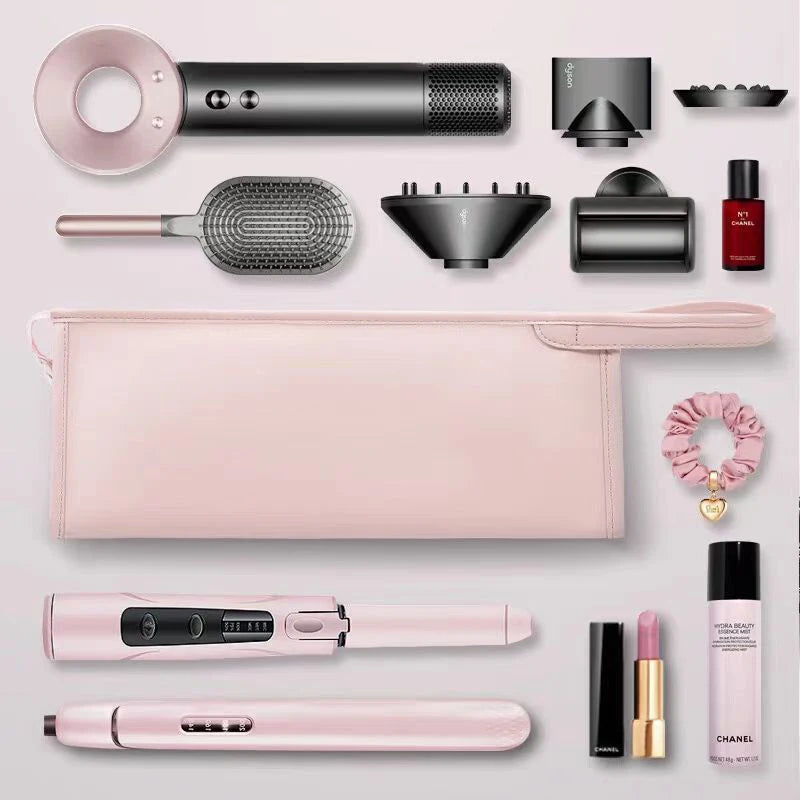 Portable Travel Organizer Hair Dryer Carrying Bag Dustproof Protective Cover Hair Curler Storage Case Pouch