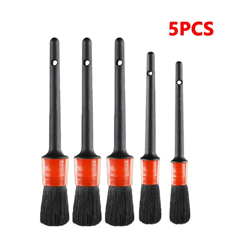 26/17/13/5Pcs Detailing Brush Set Car Cleaning Brushes Power Scrubber Drill Brush For Car Leather Cleaning Tools