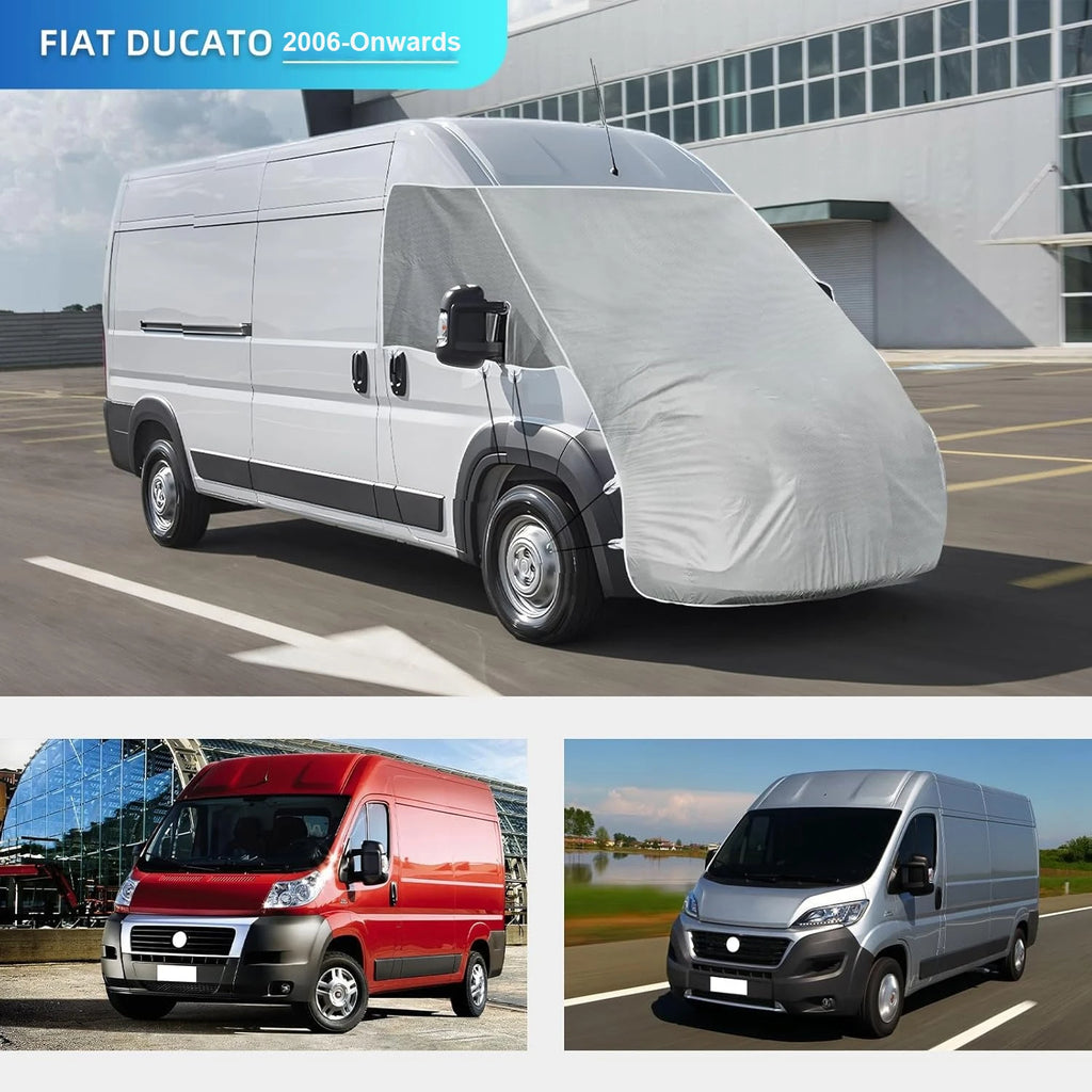 Windshield Snow Cover Caravan Windscreen Engine Hood Full Cover For Fiat Ducato Peugeot Boxer Citroen Relay 2006+ Ram Promaster