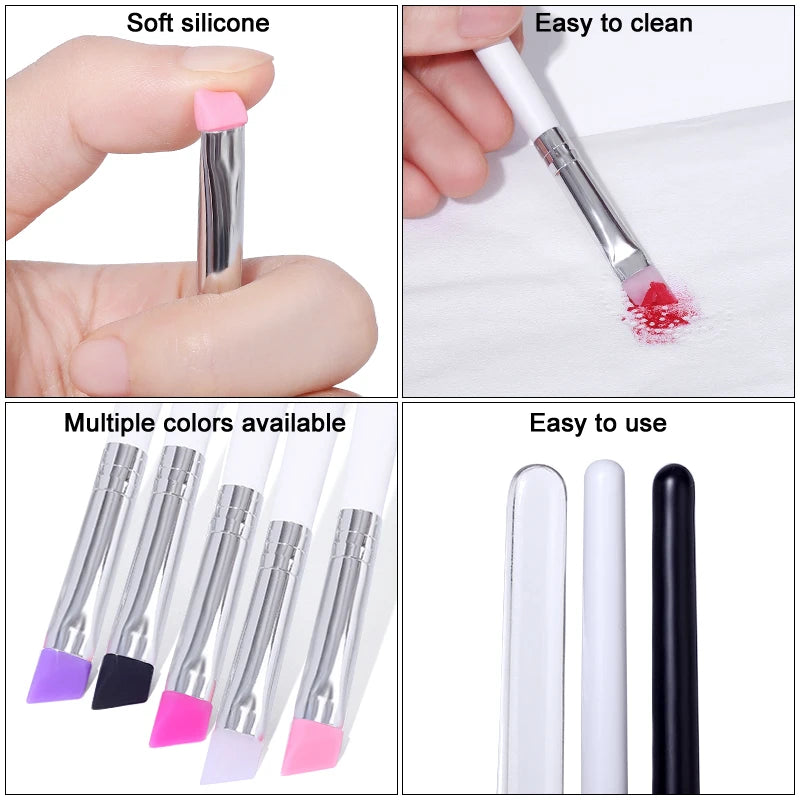 Eyelash Perm Lifting Tools Silicone Clean Up Brush Lamination Eyelashes Separating Tool Lash Lift Eyelashes Extension Supplies