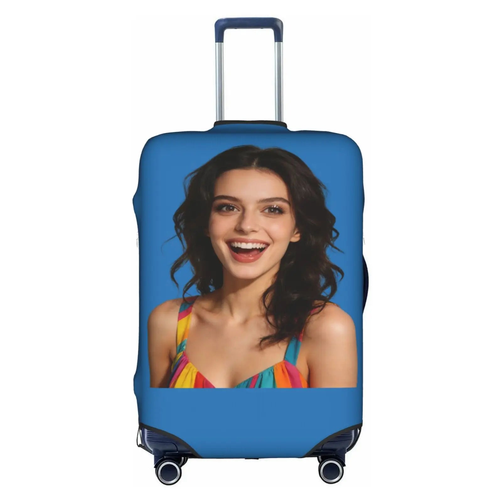 Customize Text Luggage Cover Elastic Your Design Here Travel Suitcase Protective Covers Suit For 18-32 inch