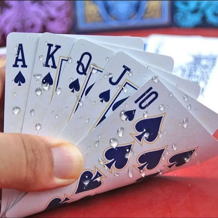 55 Playing Cards Waterproof PVC Frosted Magic Boxed Plastic Playing Cards Set Poker Cards Classic Magic Tools Tabletop Games