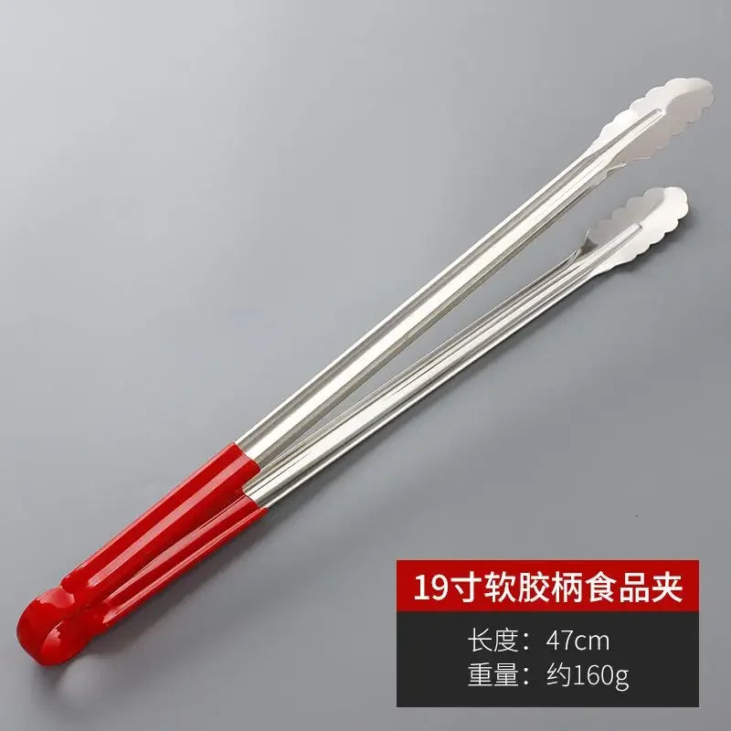 Stainless Steel Food Tongs, Multi-purpose Kitchen Clip, Anti-scalding, Super Long Fried Fritters, Barbecue Food Clip, Commercial