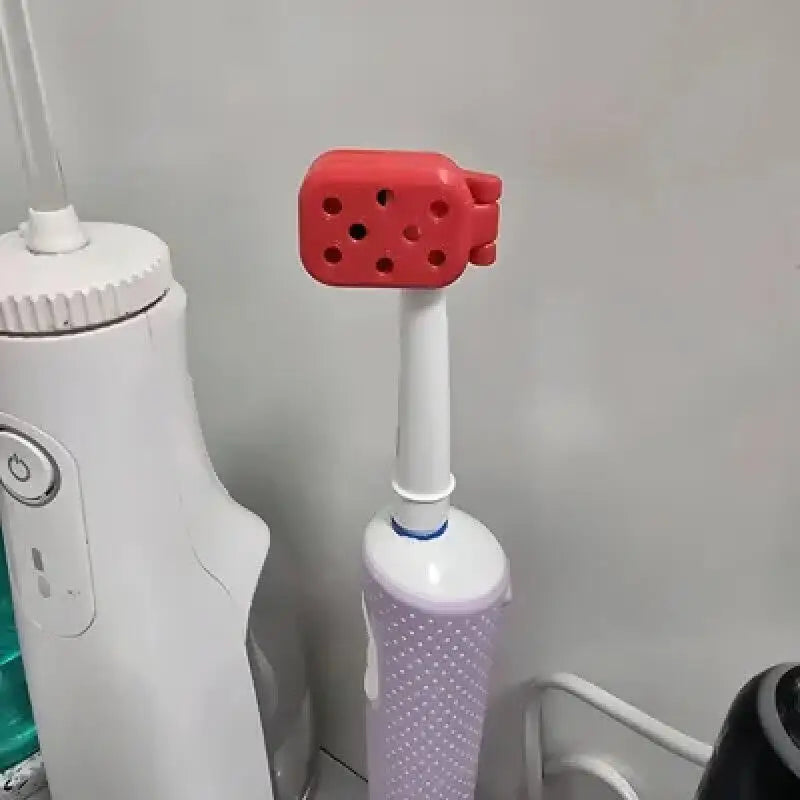 4PcsOral-B Electric Toothbrush Head Covers, Breathable Ventilated Travel Storage Cases, Dust Proof Protective Caps, Random Color