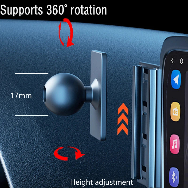 For Mercedes-Benz C Class 2022 2023 2024 W206 Phone Holder Car Magnetic MagSafe Wireless Charging Car Mobile Phone Mount Base