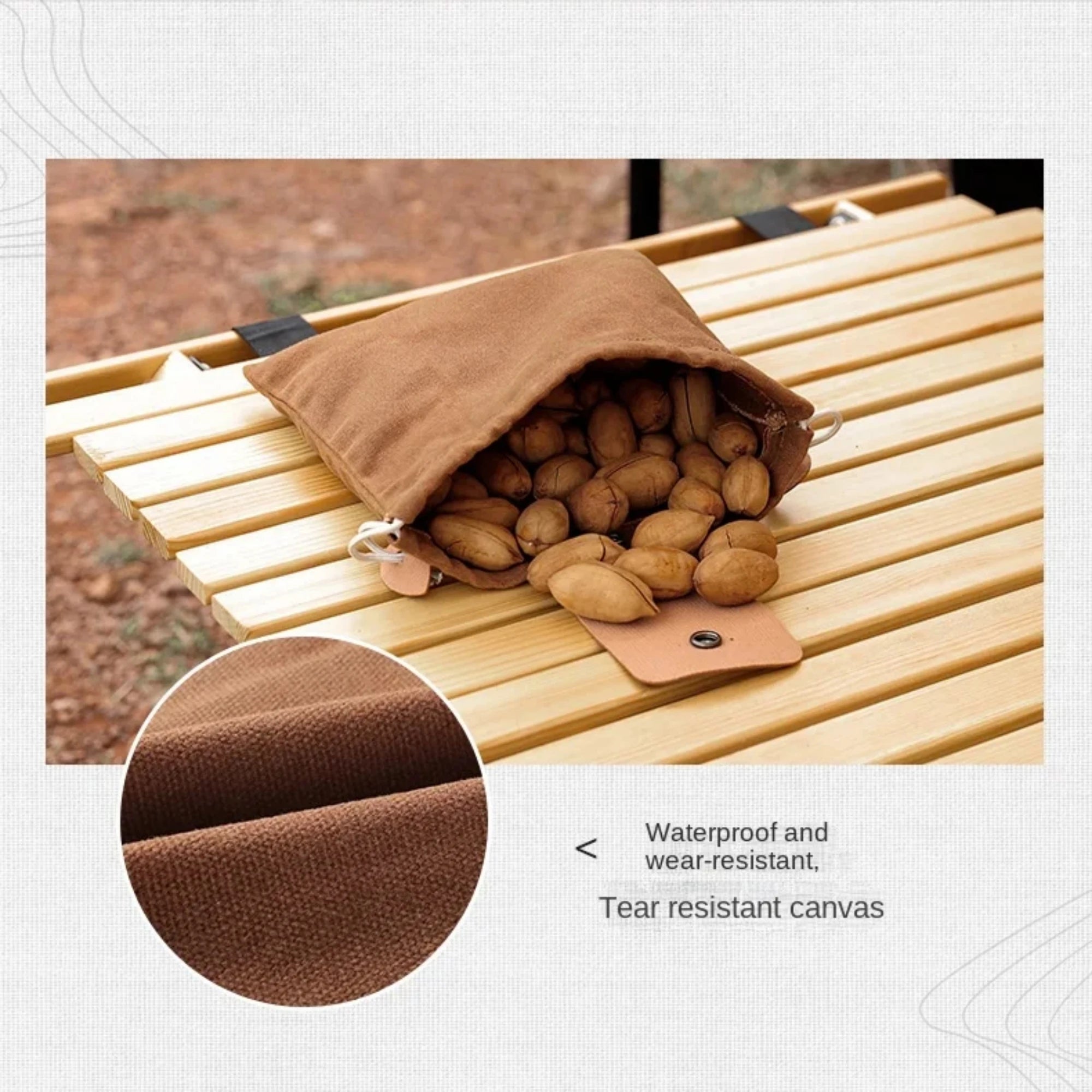 Outdoor Foraging Case Bag Leather Bushcraft Bag Vegetable Harvest Garden Fruit Picking Waist Tools Storage Hanging Pouch Camping