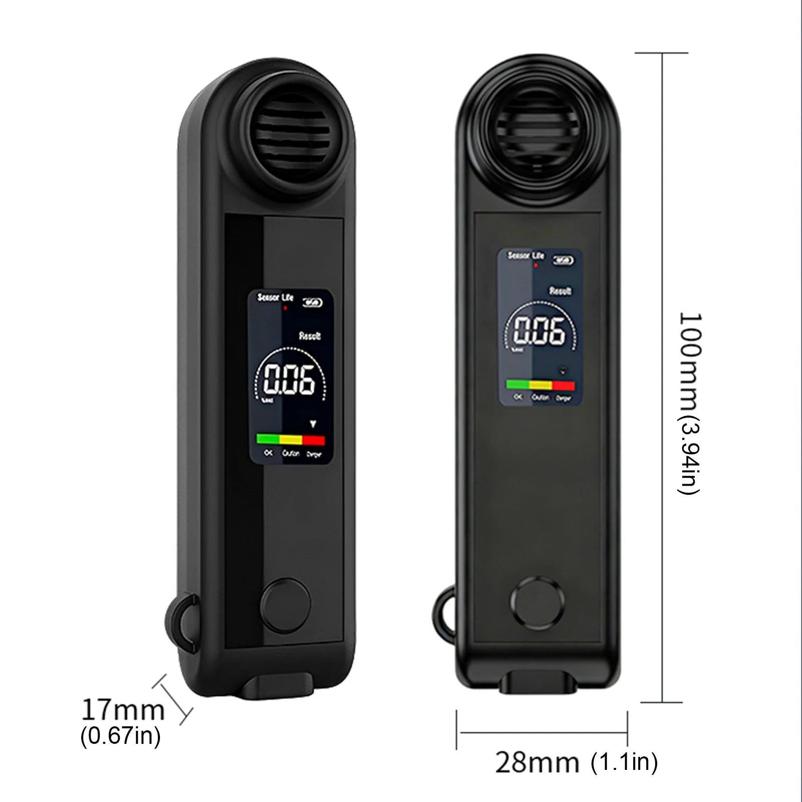 LCD Digital Display Portable Breathalyzer Breath Alcohol Tester Accuracy Breathalyzer Diagnostic Tool for Personal & Home Party